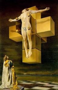El hipercubo fue una de las grandes intuiciones de Dalí que, adelantándose en 20 años a la representación matemática de Thomas Banchoff, muestra a Jesús crucificado sobre una cruz de cuatro dimensiones formada por ocho cubos unidos por sus caras.