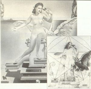 El cuadro se estructura según la proporción Áurea que fue calculada siguiendo las directrices del matemático Matila Ghyka. En el boceto de 1947 se advierte la meticulosidad del análisis geométrico realizado por Dalí basado en el pentagrama místico pitagórico.